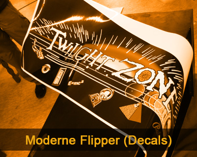 Moderne Flipper (Verkleben von Decals)