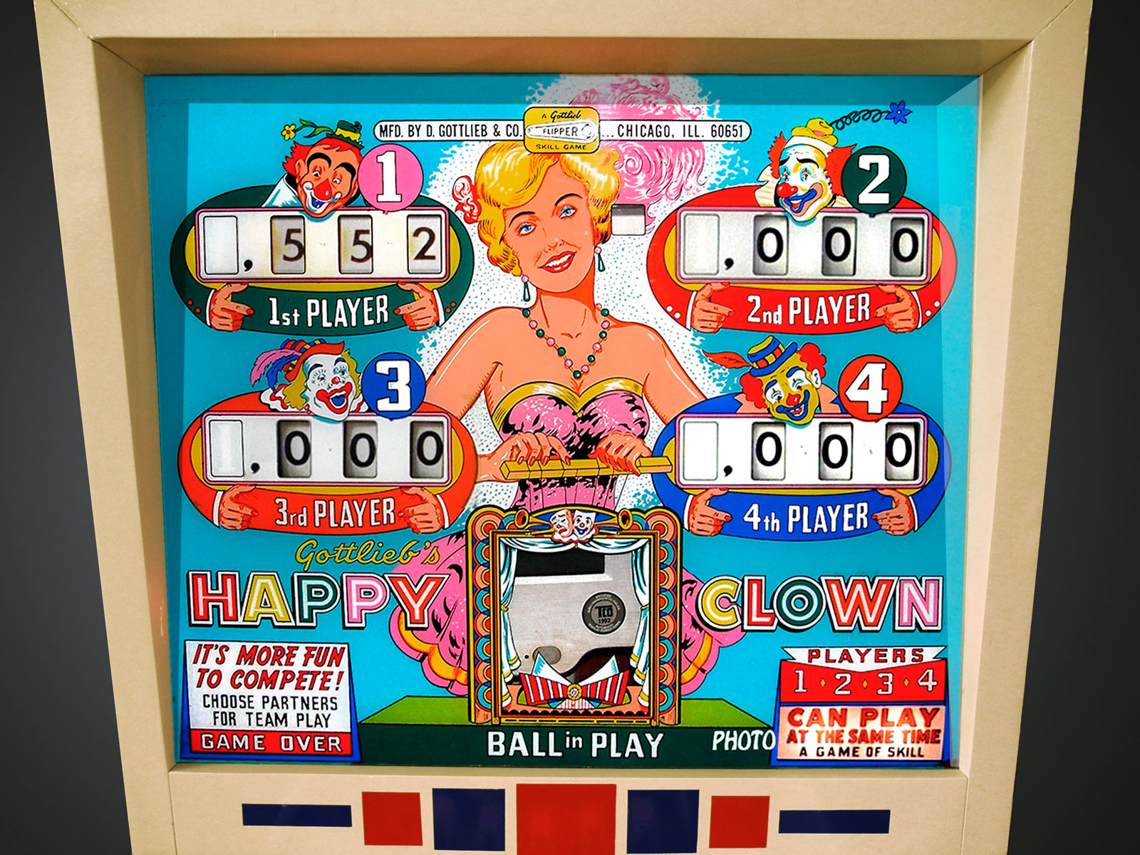 Flipper Flipperautomaten Pinball Kaufen Happy Clown Gottlieb