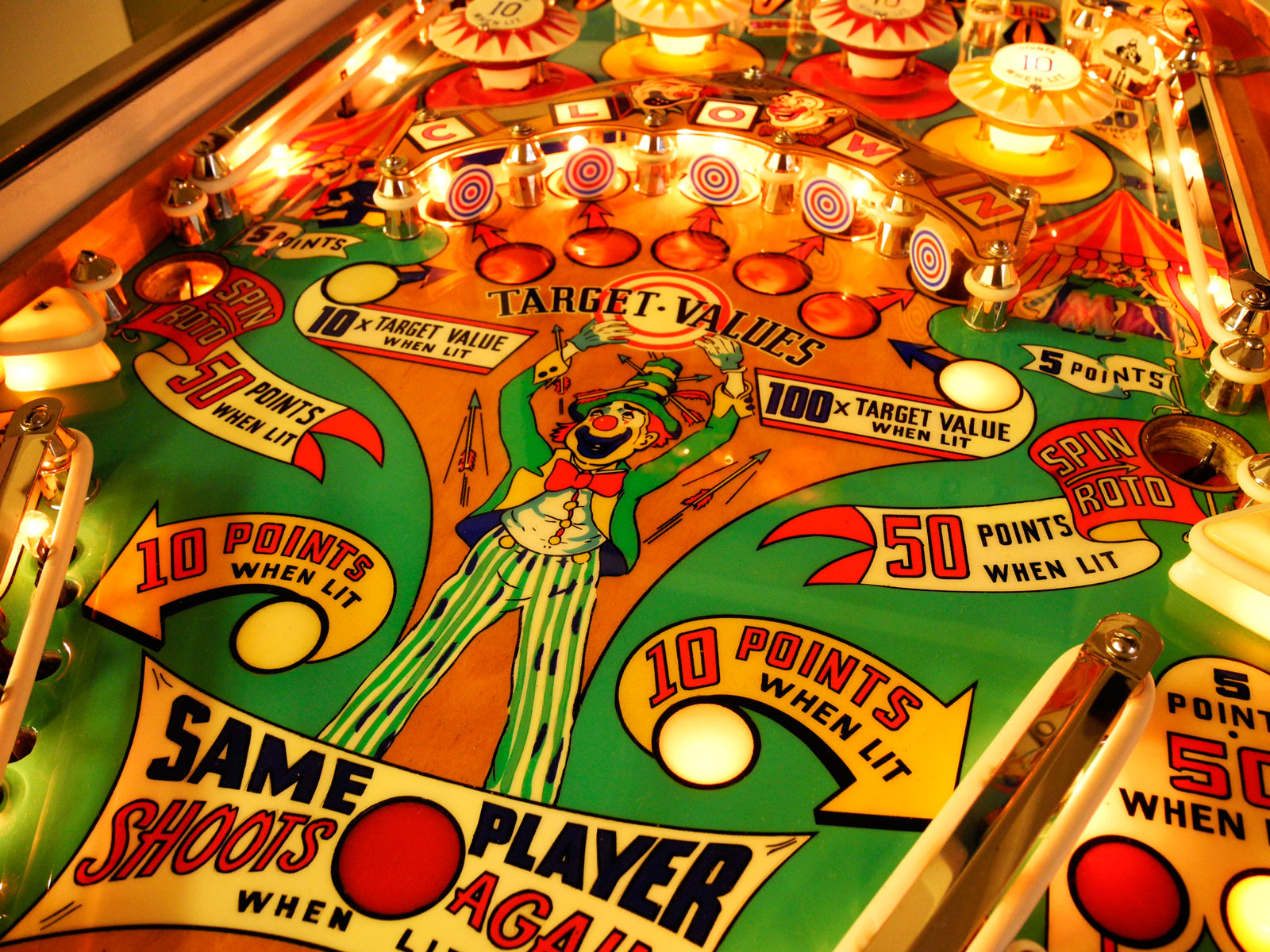 Flipper Flipperautomaten Pinball Kaufen Happy Clown Gottlieb